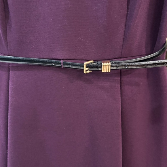 Calvin Klein A-line Fit & Flare Dress - Purple Size 6P - Picture 6 of 11